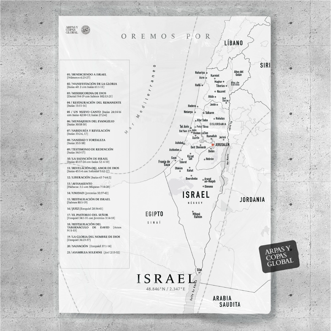 Poster ISRAEL con guía de Oración (Descargable)