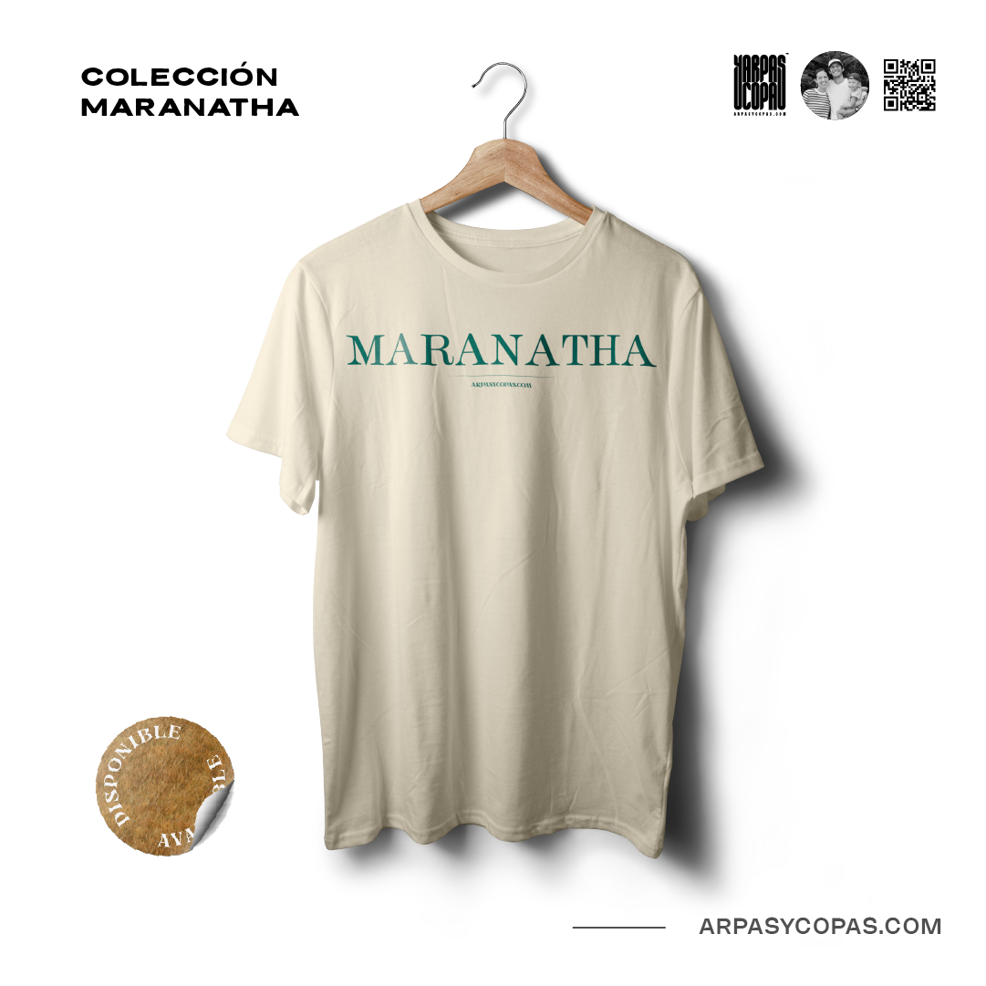 Camiseta Maranatha - Beige, Oversize