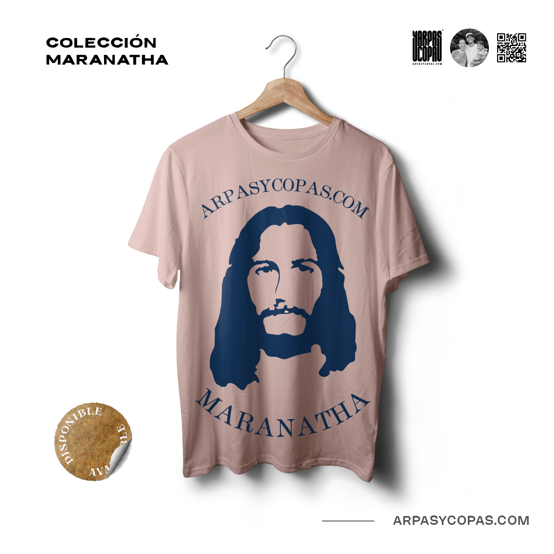 Camiseta Jesus Maranatha - Guayaba, Oversize