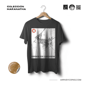Camiseta Pray 4 Cartagena - Negra, Oversize