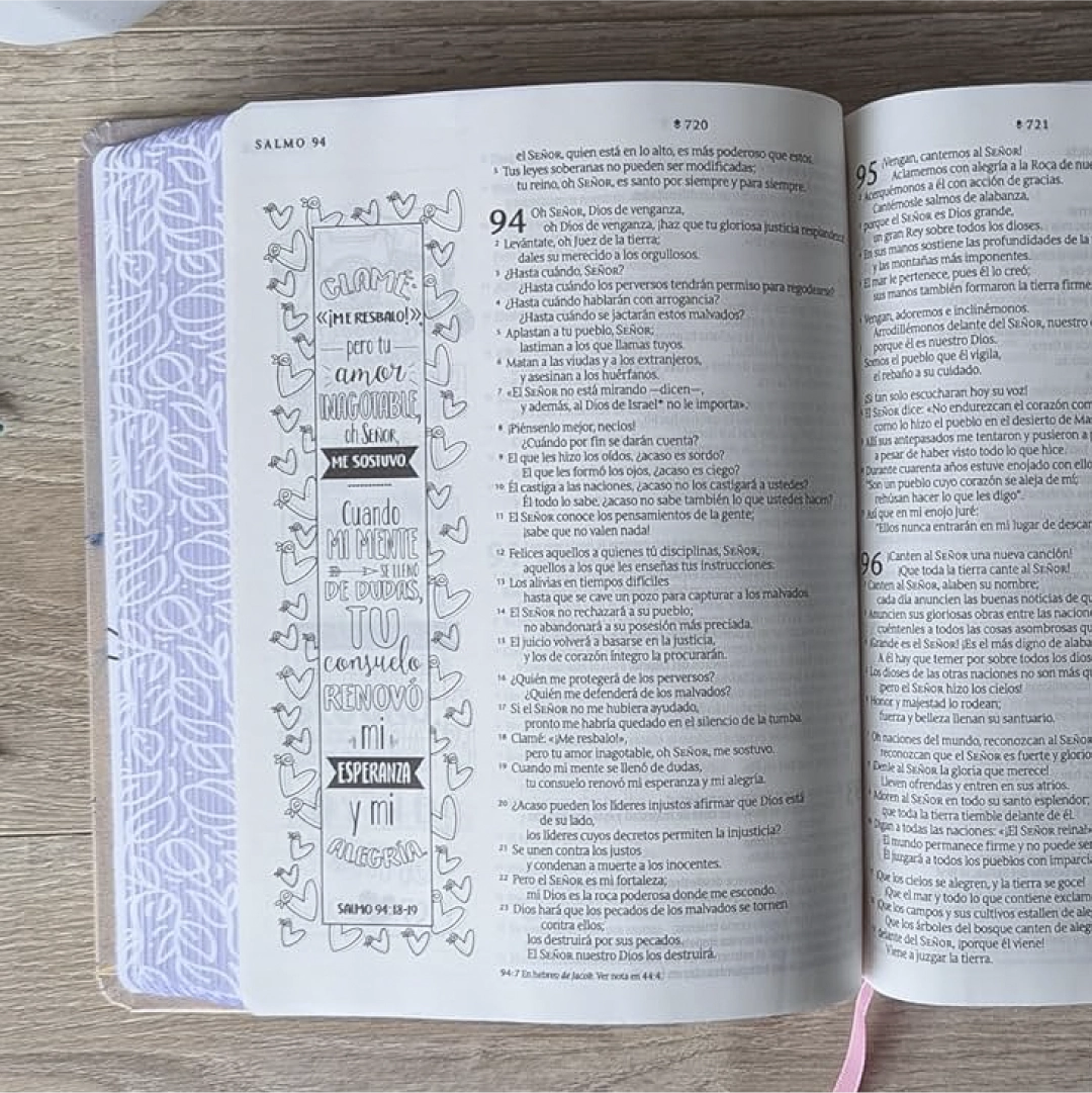 Biblia Inspira NTV con Filament (SentiPiel, Acuarela rosa)