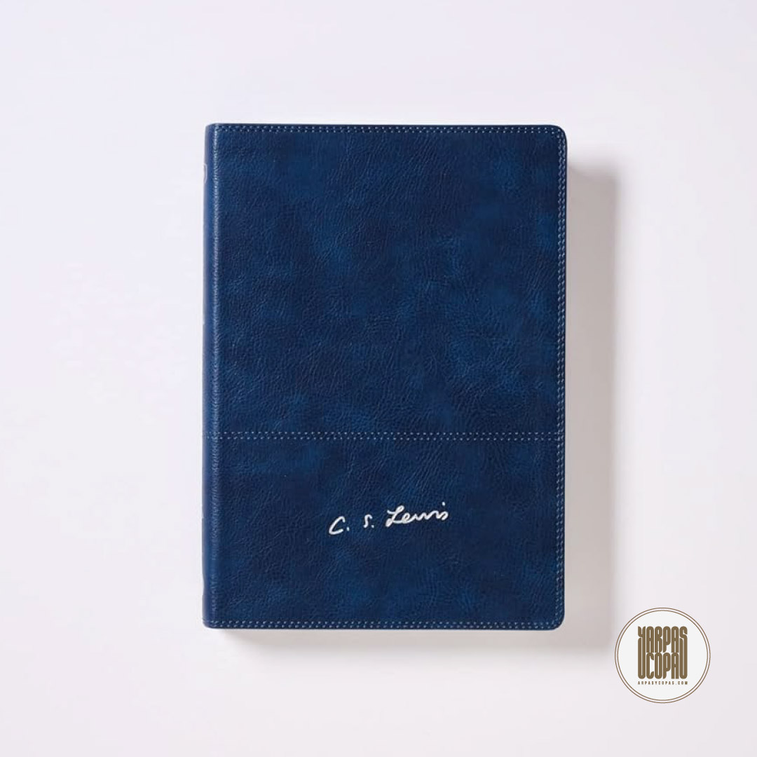 Biblia Reflexiones de C. S. Lewis - Con Indice, Interior a Dos Colores (Azul Marino)