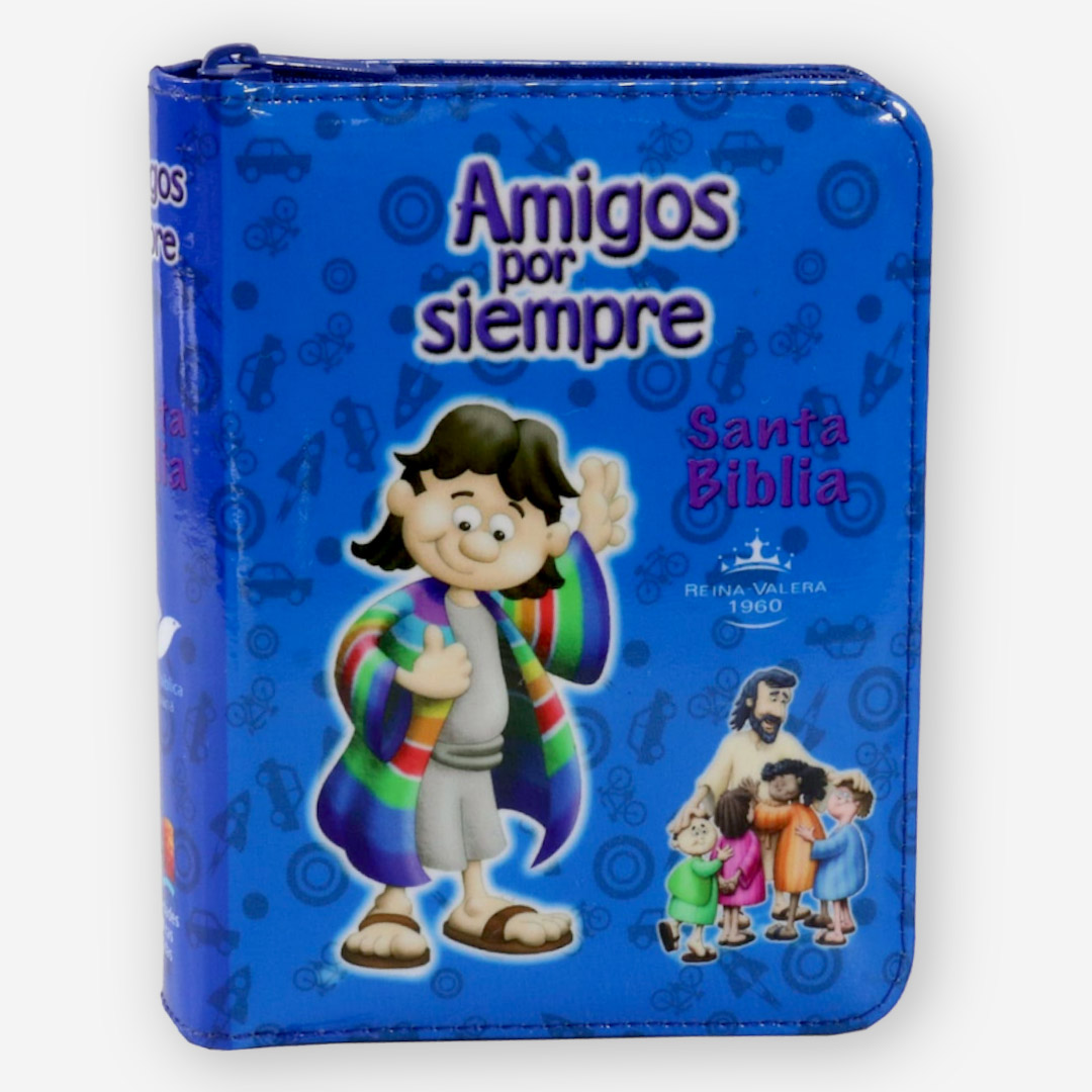 Biblia Amigos Por Siempre (Azul Acolchada)