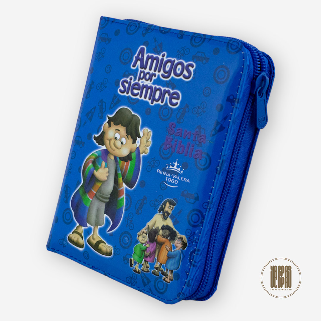 Biblia Amigos Por Siempre (Azul Acolchada)