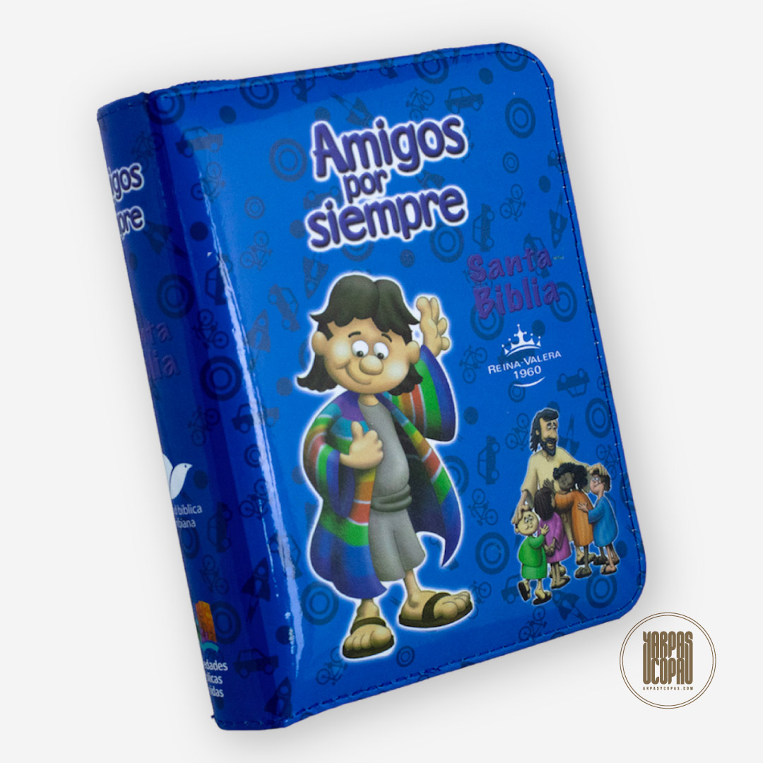 Biblia Amigos Por Siempre (Azul Acolchada)