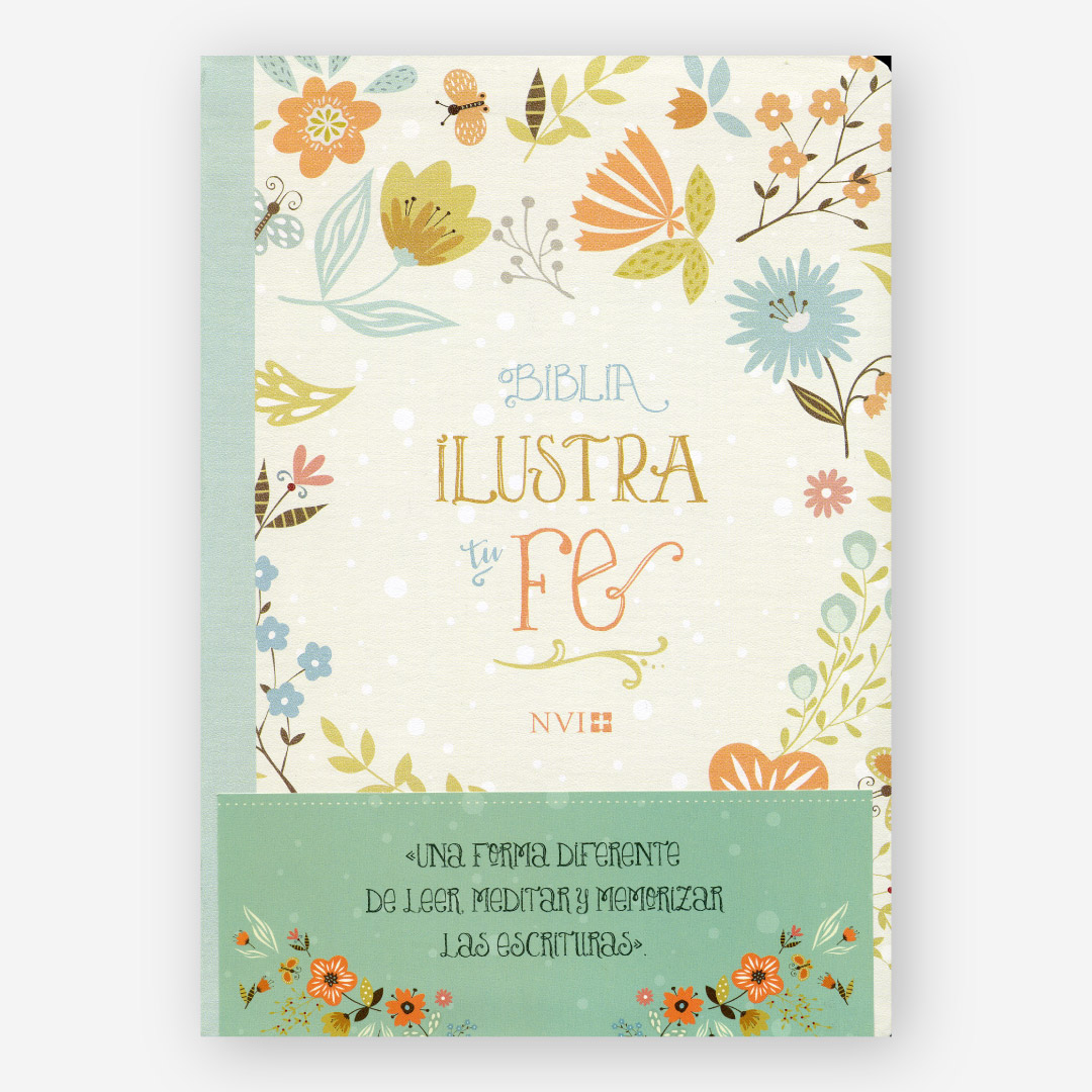 Biblia Ilustra Tu Fe – Imitación Piel Floral