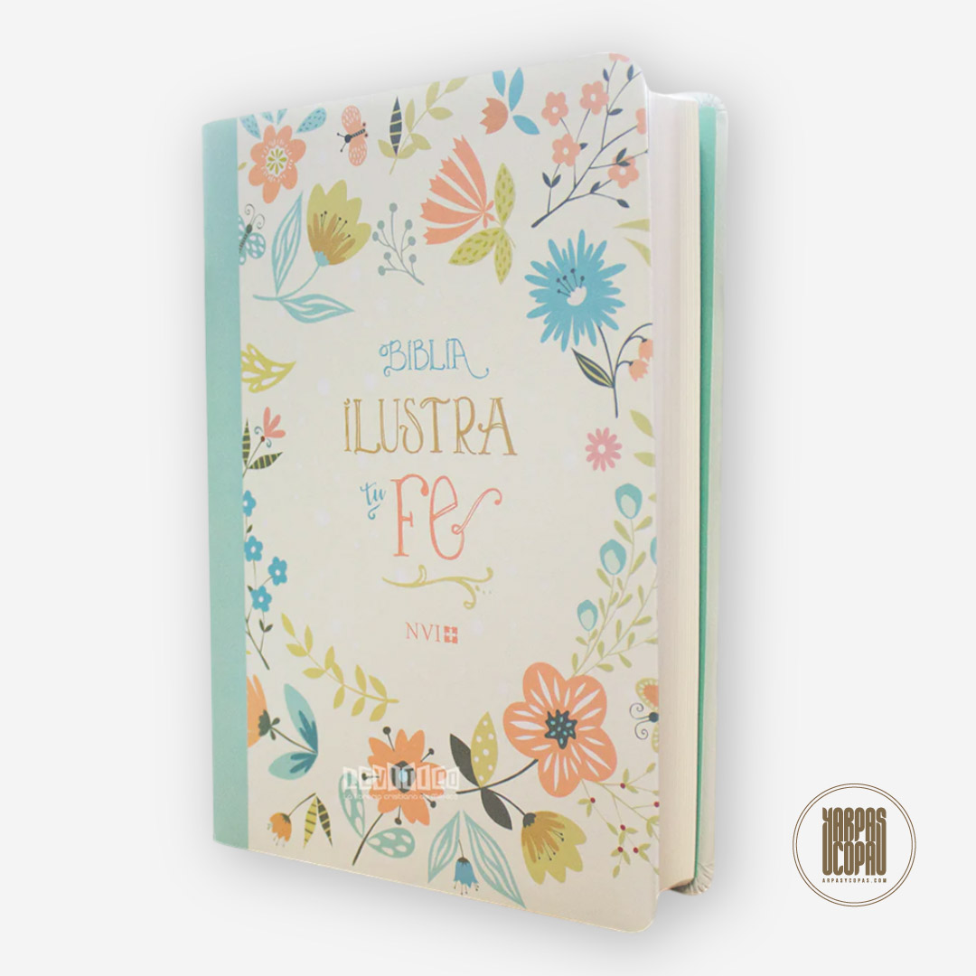 Biblia Ilustra Tu Fe – Imitación Piel Floral