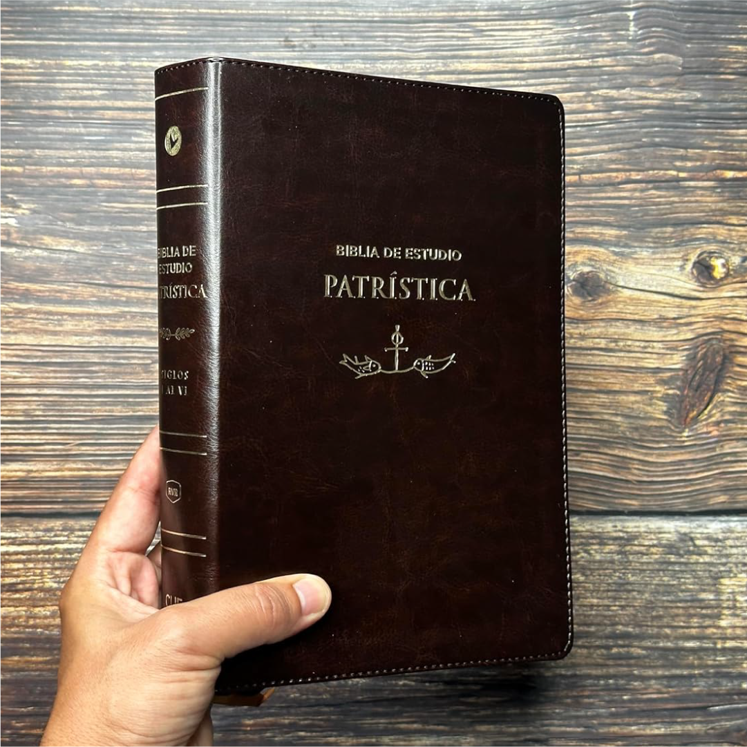 Biblia de Estudio Patrística: La Sabiduría del Cristianismo Antiguo, siglos I al VI (Piel Suave Marrón / sin indice)