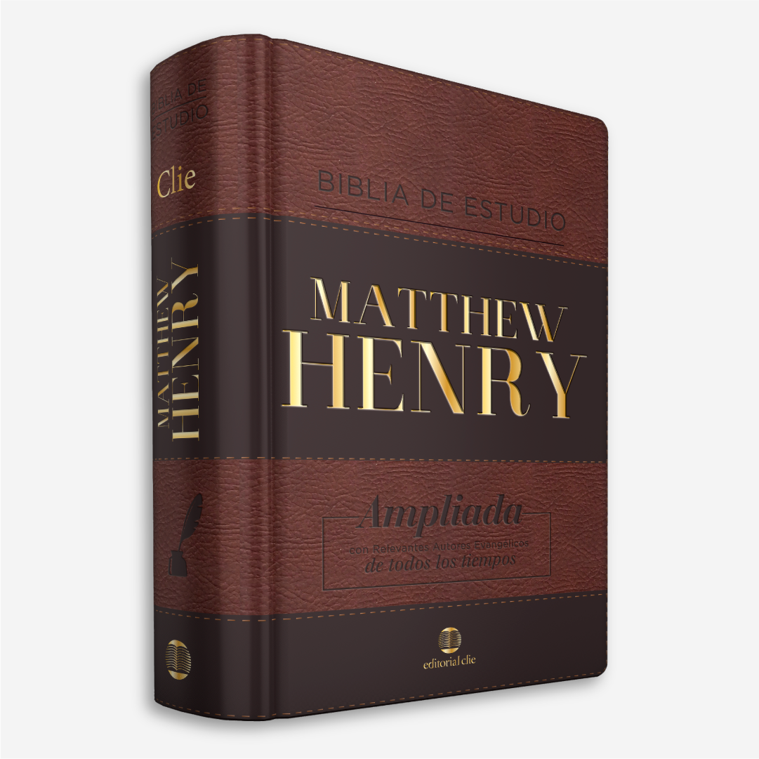 Biblia de Estudio Matthew Henry (Piel suave Clasica / Sin indice)