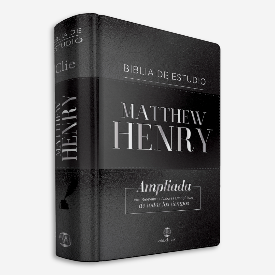 Biblia de Estudio Matthew Henry (Piel Regenerada / sin índice)