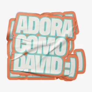 Adora como David Sticker - Colección Héroes de la Fe (1 de 5)