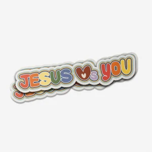 Jesus Loves You Sticker - Colección 70's (2 de 5)