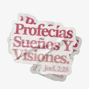 Profecías, Sueños y Visiones Sticker - Sticker Mate