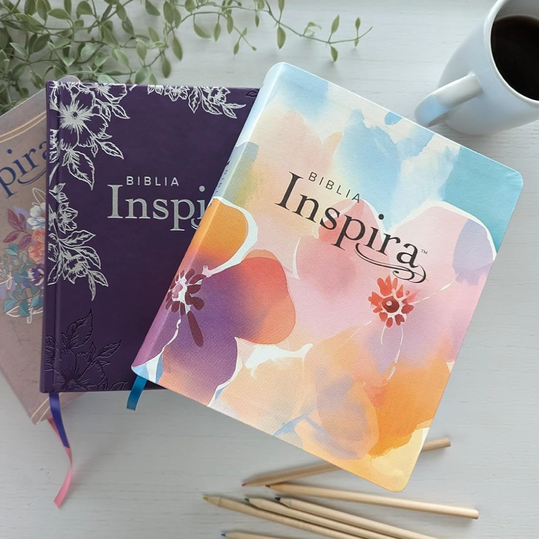 Biblia Inspira NTV (SentiPiel, Paraíso floral): La Biblia que inspira tu creatividad