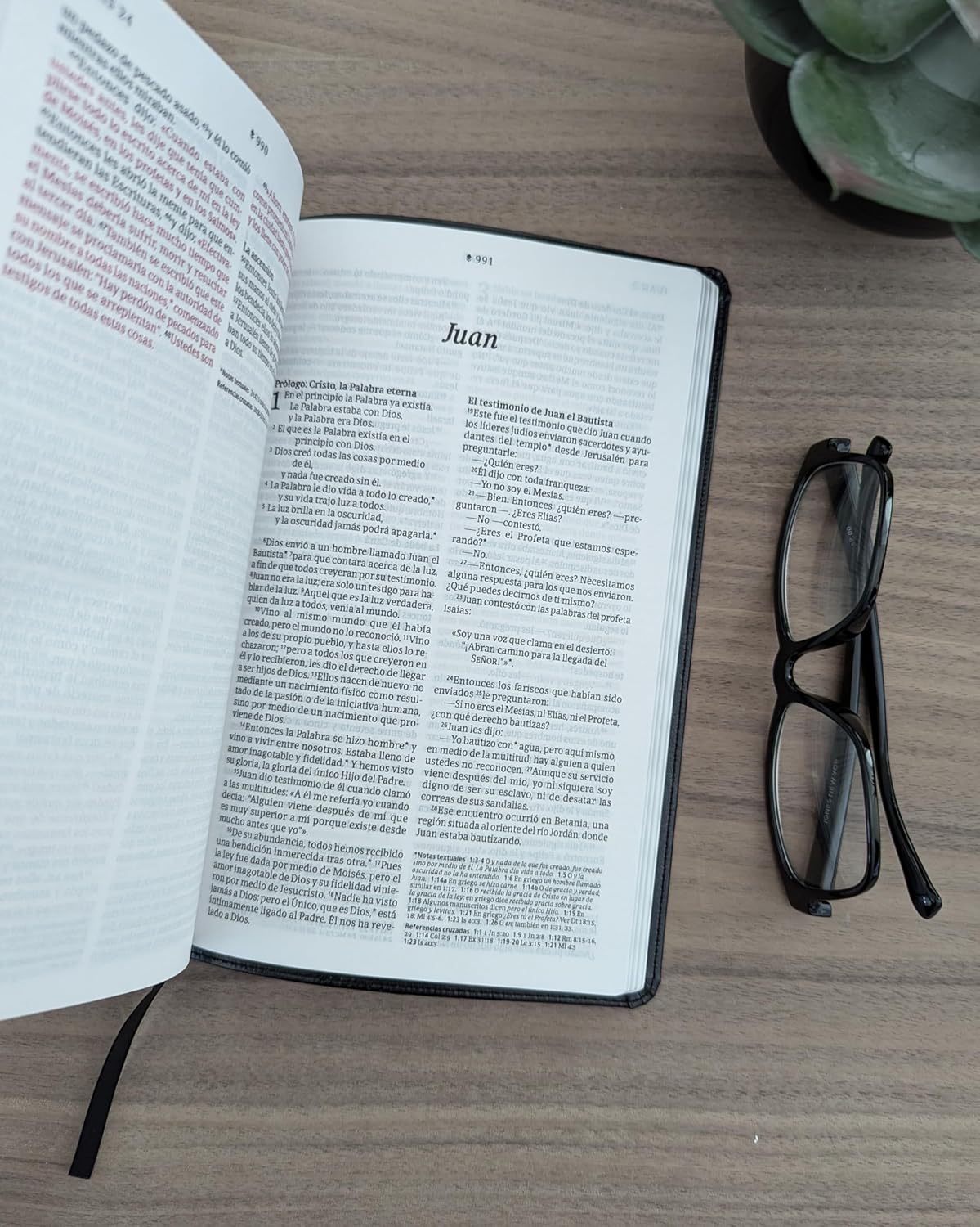 Biblia Ultrafina con Filament (SentiPiel, Negro, Letra Roja)