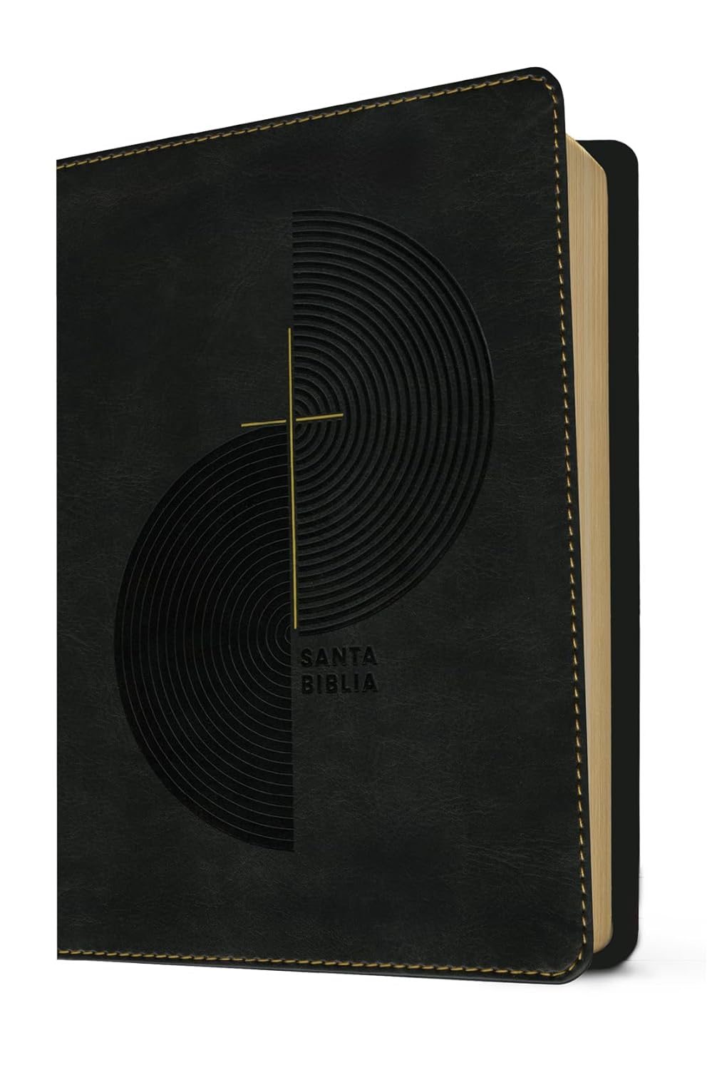 Biblia Compacta, Letra gigante con Filament (SentiPiel, Gris, Letra Roja)