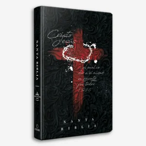 Biblia RVR60 - Cruz con Corona (Tapa Dura, Letra grande, Tamaño Manual)