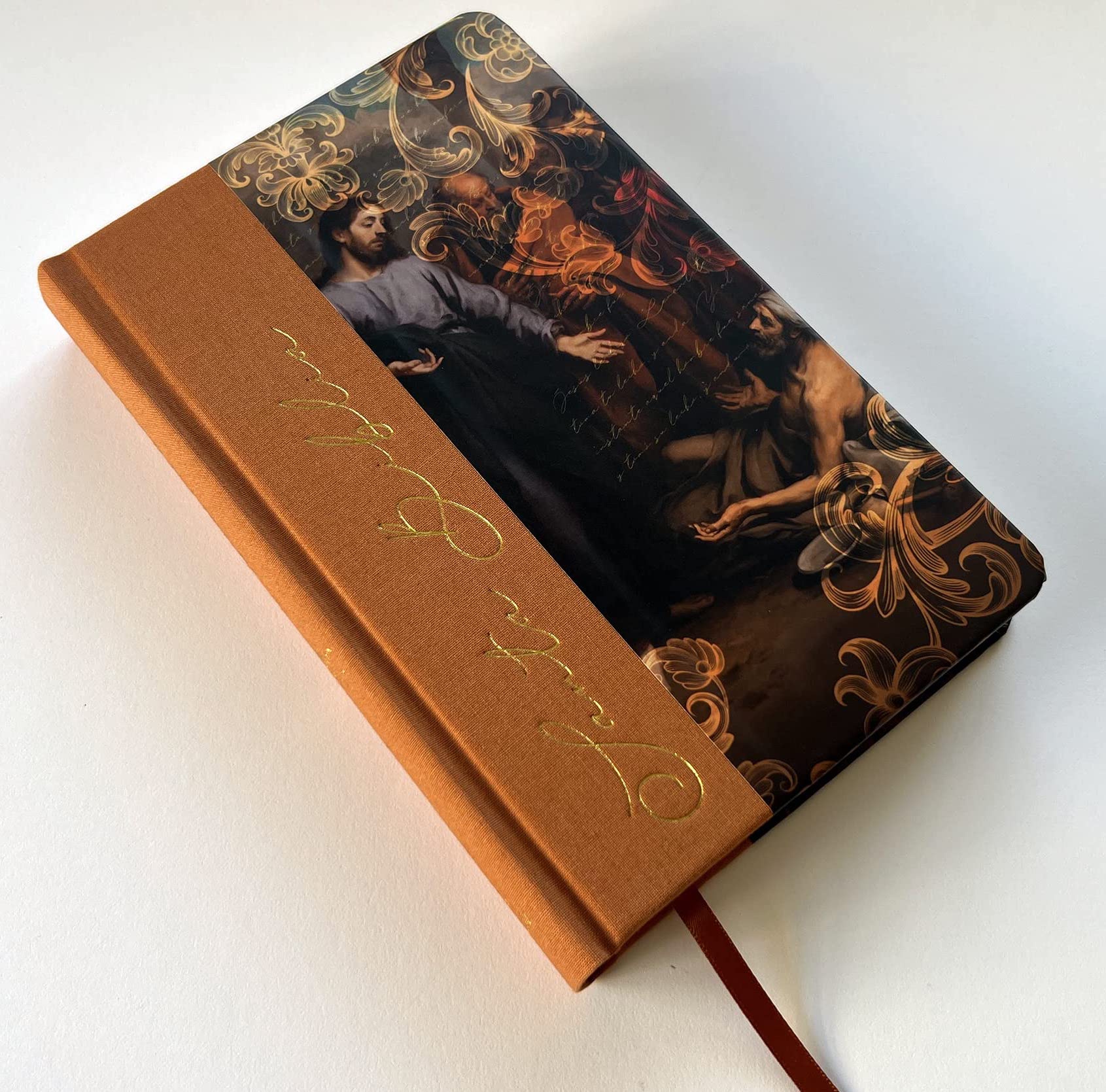 Biblia RVR60 - Jesús Sana (Tapa Dura de tela, Letra grande, Tamaño Manual)