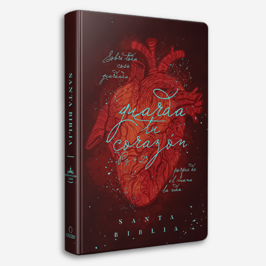 Biblia RVR60 - Guarda tu corazón, Nombres de Dios, Marrón (Tapa Dura, Letra grande, Tamaño Manual)