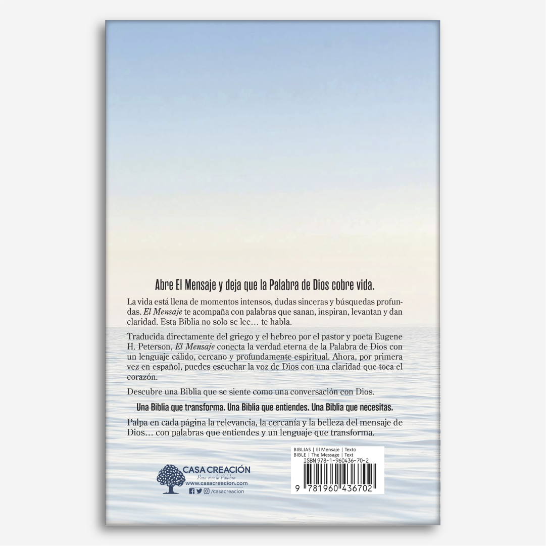 Biblia El Mensaje (Tapa dura, Ocean Blue): La Biblia en un lenguaje claro y profundo