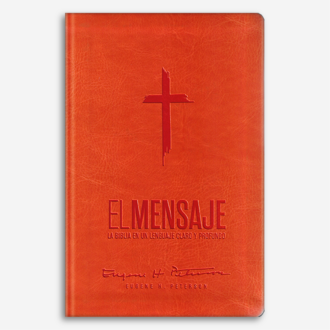Biblia El Mensaje (SentiPiel, Anaranjado): La Biblia en un lenguaje claro y profundo