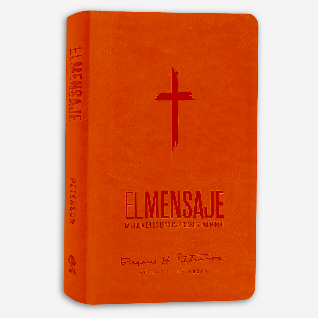 Biblia El Mensaje (SentiPiel, Anaranjado): La Biblia en un lenguaje claro y profundo