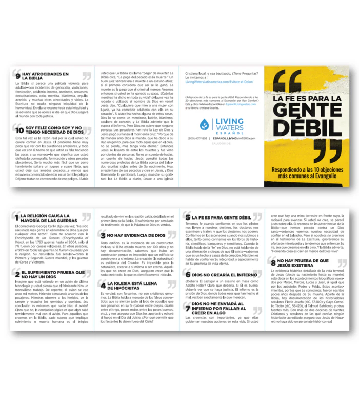 "La fe es para la gente débil" (Tratado x 50 unidades)