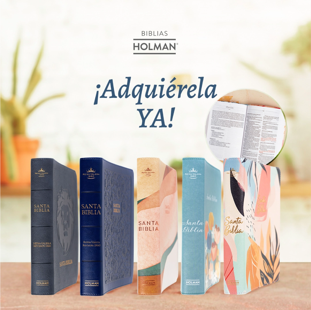 Biblia RVR 1960, letra grande tamaño manual edición especial, azul marino, símil piel