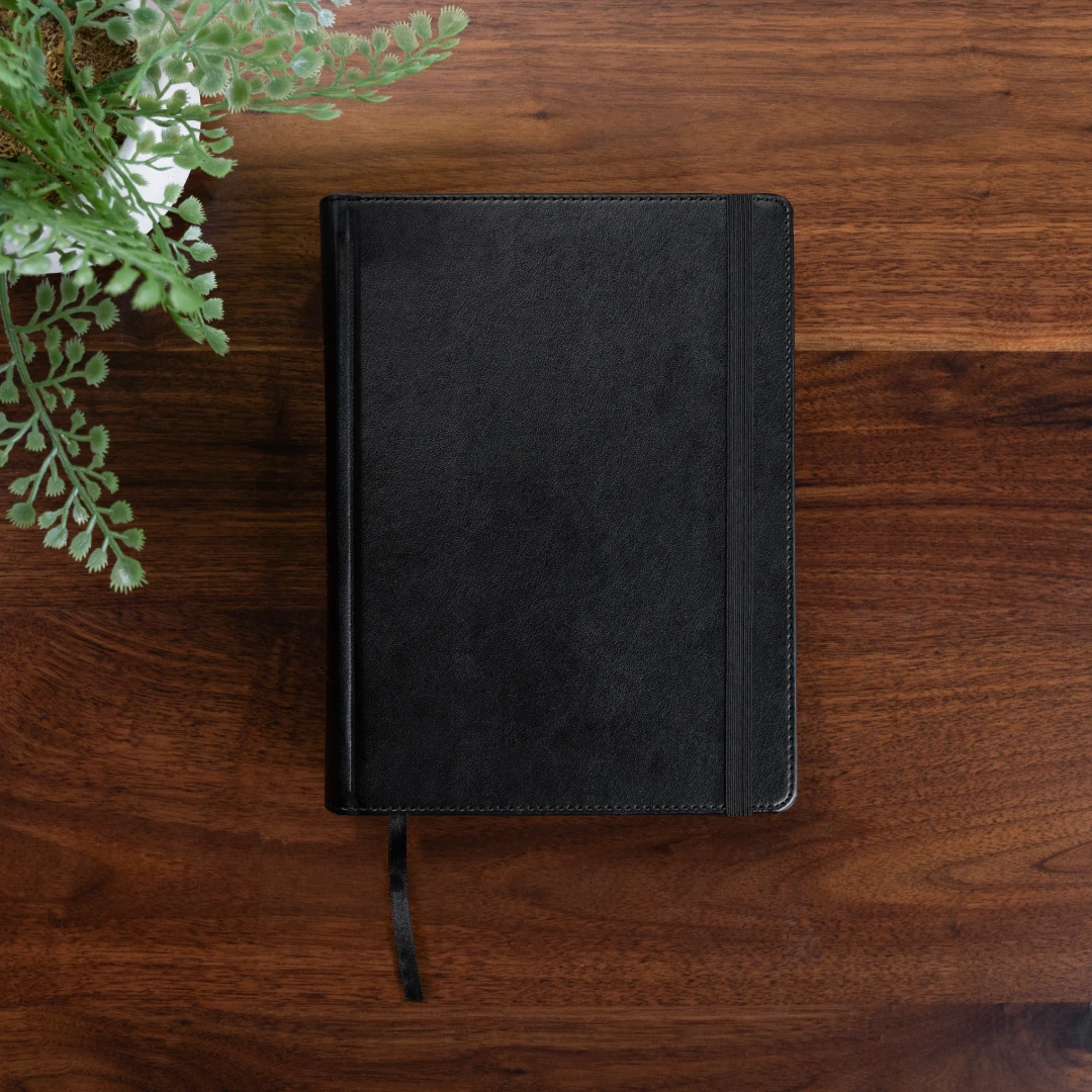 Biblia de Apuntes RVR 1960, Tamaño Personal, negro, (símil piel sobre tapa dura)