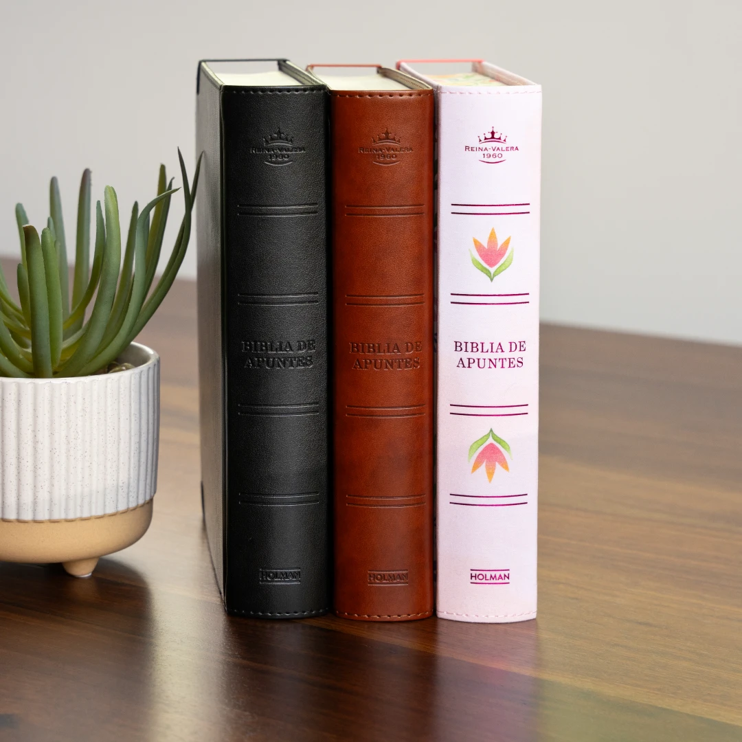 Biblia de Apuntes RVR 1960, Tamaño Personal, Café, (Símil Piel)
